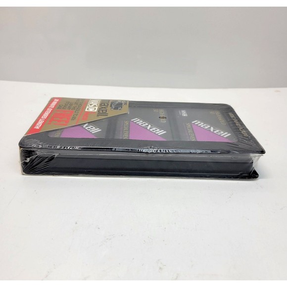3 Maxwell VHS-C TC-30 HGX Gold Premium High Grade Video Tapes w/ Storage Case - Picture 8 of 9